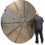 Large sliding jaw chuck